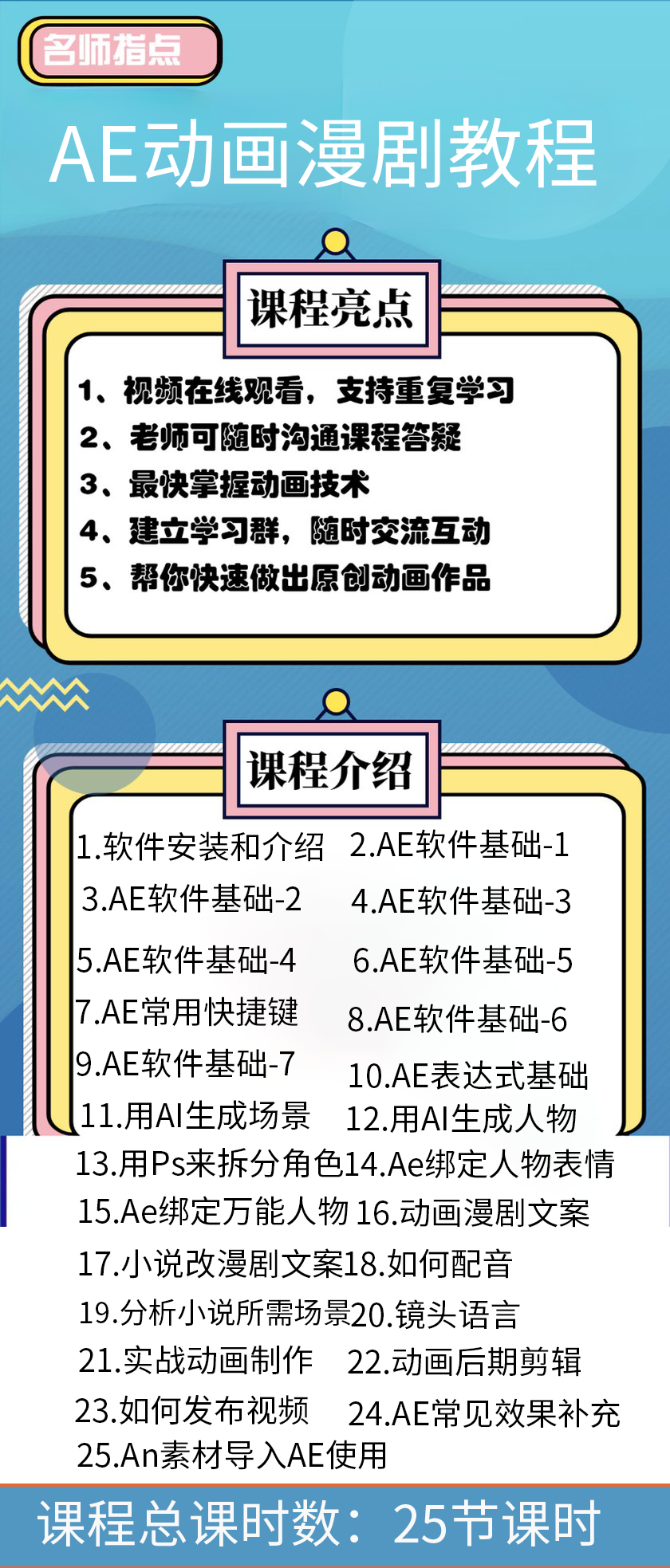 ae动画漫剧教程